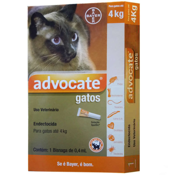 ADVOCATE GATO 0,4ML ATÉ 4KG