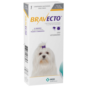 BRAVECTO 112,5MG (2 A 4,5KG)