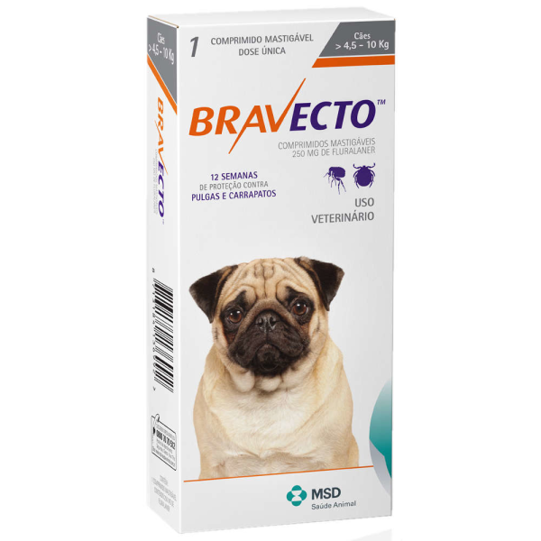 BRAVECTO 250MG (4,5 A 10KG)