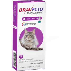 BRAVECTO TRANSDERMAL GATOS 6,25 A 12,5KG 1,79ML