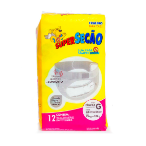 FRALDA HIGIENICA SUPERSECAO FEMEA M