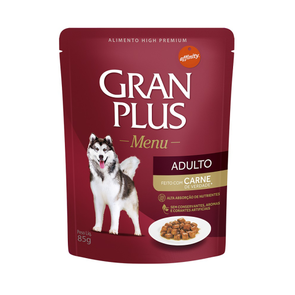 GRANPLUS SACHE CAO CARNE 85GR