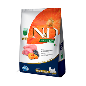 ND CANINE PUMPKIN CORDEIRO MB 800GR