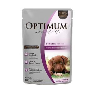 OPTIMUM SACHE DOG FILHOTE FRANGO 100GR