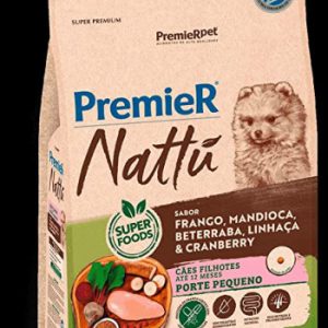 PREMIER NATTU CAES FIL RP MANDIOCA 1KG