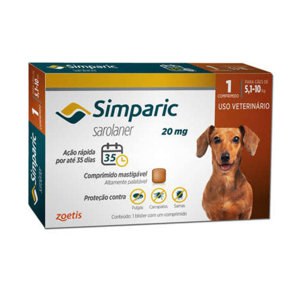 SIMPARIC 5,1 A 10KG 20MG VERMELHO
