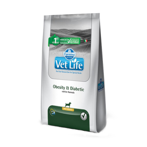 VET LIFE CANINE OBESITY E DIABETIC SB 2KG