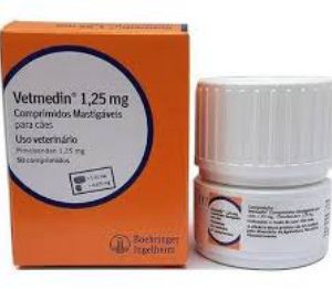 VETMEDIN COMPRIMIDO MASTIGAVEL 1,25MG 50 COMP