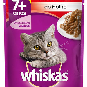 WHISKAS SACHE CARNE 7+ 85GR
