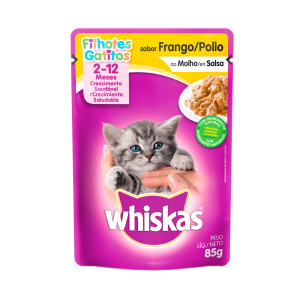 WHISKAS SACHE FILHOTE FRANGO 85GR