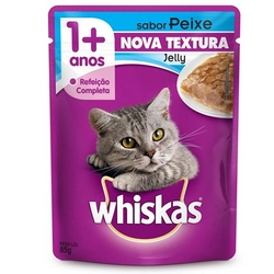 WHISKAS SACHE JELLY PEIXE 85GR
