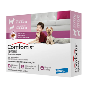 COMFORTIS 2,3 A 4,5KG 140MG ROSA