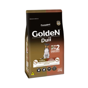 GOLDEN DUII MINI BITS CARNE E FRANGO 3KG