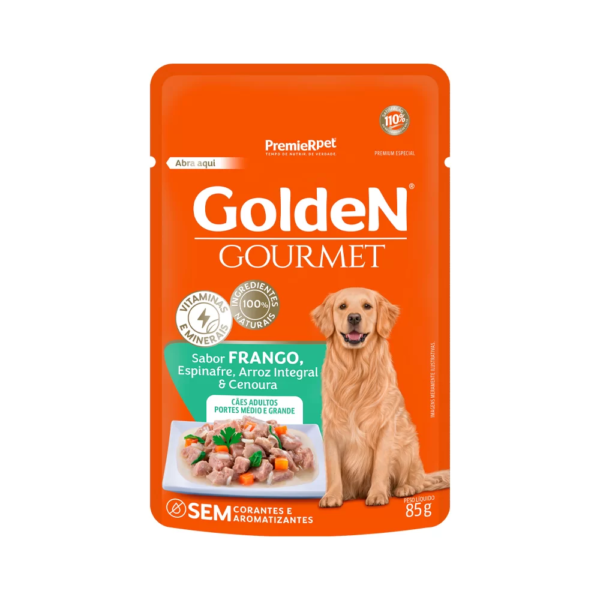GOLDEN SACHE GOURMET CAES AD MED/GRD FRAN 85G