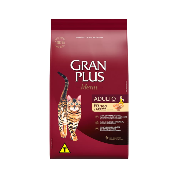 GRANPLUS GATO ADULTO FRANGO E ARROZ 10,1 KG