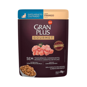 GRANPLUS SACHE GOURMET GATOS CASTRADO FRANGO 85GR