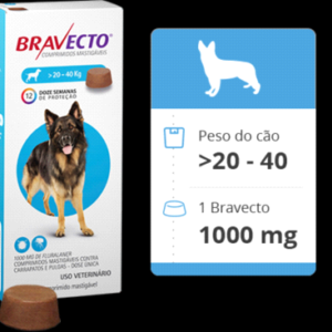 BRAVECTO 1000MG (20 A 40KG)
