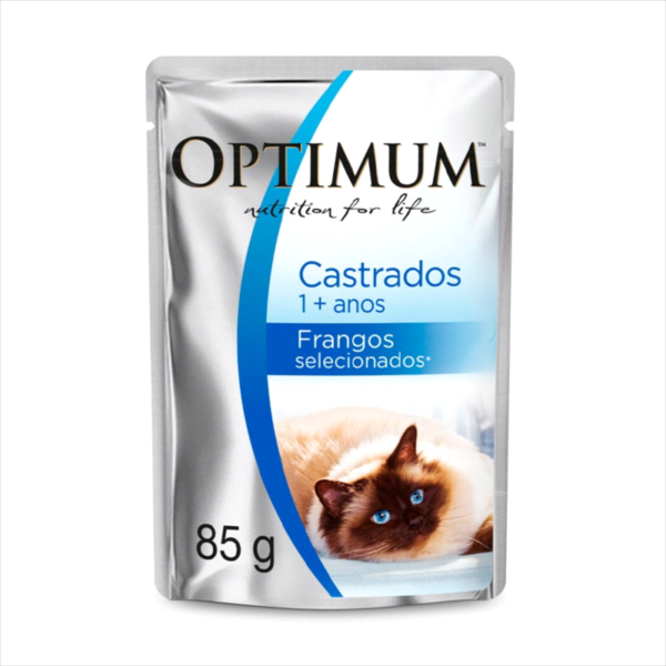 OPTIMUM SACHÊ CAT ADULTO CASTRADO FRANGO 85GR - Image 3